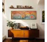 BMGKYAGL Affiches sur toile style moderne du milieu du siècle, art mural géométrique moderne, décoration au-dessus du lit, art mural bohème, grand format (60 x 150 cm/sans cadre)