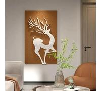 BMGKYAGL Applique murale moderne en grès tridimensionnel, sans cadre, pour salon, couloir, chevet, chambre à coucher, 90 x 180 cm