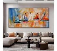 BMGKYAGL Belle fille classique mur Art abstrait ballerine robe colorée HD toile affiche impression maison chambre salon décor 60x120 cm sans cadre