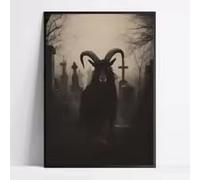 BMGKYAGL Décoration murale gothique sur toile, affiche de film moderne pour la décoration intérieure (60 x 90 cm/cadre intérieur)