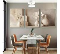 BMGKYAGL Décoration murale, lot de 3 impressions de paysages de fleurs sauvages, photographie florale, impression d'art printanier, affiches murales forêt, décor d'intérieur 50 x 70 cm x 3 cadres