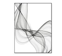 BMGKYAGL Décoration murale minimaliste nordique en noir et blanc, peinture sur toile, affiche et impressions (60x80cm/sans cadre)