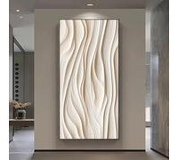 BMGKYAGL [Élégant arbre doré sur toile] Élégant arbre doré sur toile - Affiches de fleurs blanches sereines 80x160cm sans cadre