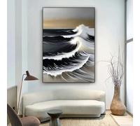 BMGKYAGL Grand tableau abstrait voilier, art mural, toile moderne, affiche, décoration murale, salon, couloir, 60 x 80 cm, sans cadre