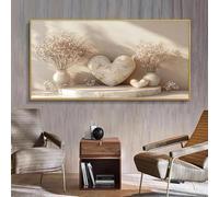 BMGKYAGL Impression sur toile moderne abstraite représentant une nature morte florale, idéale pour le salon, 30 x 60 cm, sans cadre