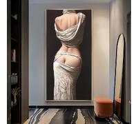 BMGKYAGL Impression sur toile moderne et simple, art abstrait, sexy et grande beauté, décoration pour la maison, le salon, le couloir, 30 x 60 cm, sans cadre