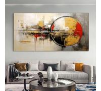 BMGKYAGL Peinture abstraite de fleurs blanches sur toile, affiches et impressions, tableau sur toile, tableau mural pour décoration de salon, cadre 50x100 cm