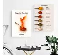 BMGKYAGL Tableau des épices Phoenix Image Affiches et impressions sur toile Art mural moderne pour la décoration de la cuisine (70x100cmx2/sans cadre)