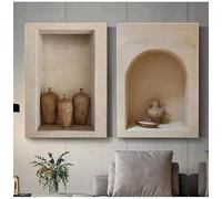 BMGKYAGL Tableau sur toile style bohème classique avec vase, nature morte, affiche esthétique pour la décoration du salon (70 x 100 cm x 2 / sans cadre)