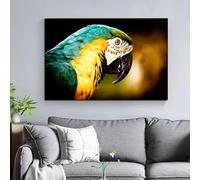 BMGKYAGL Tableau vintage sur toile représentant un gramophone et un dollar, impression d'art mural pour la décoration du salon, affiche, tableau (70 x 100 cm, sans cadre)