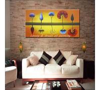 BMGKYAGL Toile, peintures à l'huile, image abstraite moderne inversée, arbre, art mural, images pour salon, décoration intérieure, 30 x 60 cm, sans cadre