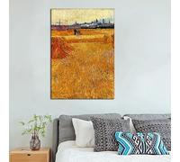 BMGKYAGL Vue d'Arles depuis les champs de blé, peintures imprimées sur toile, décoration murale pour la maison, chambre à coucher (60 x 80 cm, sans cadre)