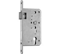 BMH 0450.000056 Serrure à mortaise PZW droite DM55 chef-d'œuvre, avec tige ronde 20 mm, acier inoxydable 0450, argent