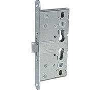 BMH 1758.00009 DM65 PZ72 Serrure de porte d'évasion universelle à 1 vantail 24 mm avec trous de rosette en acier inoxydable 1758 Argenté