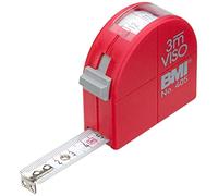 BMI 405341030 Mètre à ruban de poche avec hublot/fonction compas, Blanc/rouge, 3 m x 16 mm
