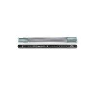 BMI 96162211 Mètre pliant en Aluminium, Noir/blanc, 2 m x 14 mm