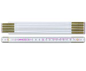 BMI 980904200 Mètre Pliant, Blanc, 2 m