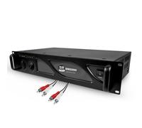 BMI Ampli Puissance PRO DJ - BMSonic BMS-2000-2000W - Technologie MOSFET avec Ventilation Continue - Câble RCA/RCA Inclus - Noir