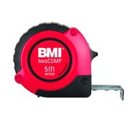 BMI Mètre-ruban de poche twoComp L. 5 m l. de bande 19 mm mm/cm EG II ABS avec aiman Quantité:1