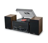 BMI Platine Vinyle Muse MT-120 MB avec système CD, Bluetooth, USB, stéréo 3 Vitesses 33/45/78 Tours