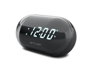 Bmi Radio REVEIL Double Alarme Muse M-15-GL - Radio PLL avec 20 Stations FM préréglées - Double Alarme