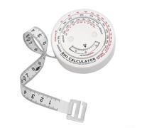 BMI Ruban à mesurer pour indice de masse corporelle, ruban calculateur de graisse corporelle rétractable pour régime et fitness, outil de mesure de verrouillage de 150 cm pour taille, poitrine, hanche