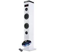 Enceinte colonne Tour de son Bluetooth 50W NGS SKYCHARM avec Télécommande, Entrée Optique, USB, Radio FM AUX, Lumière LED