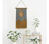 BMIDRUT Tapisserie macramé à suspendre bohème tissée à la main - Attrape-rêves bohème - Décoration murale (40x65 cm)
