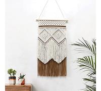 BMIDRUT Tapisserie macramé à suspendre bohème tissée à la main - Attrape-rêves bohème - Décoration murale (40x70 cm)