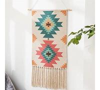 BMIDRUT Tapisserie murale en macramé tissé bohème à suspendre - Décoration d'intérieur - Décoration d'intérieur - Pour appartement, dortoir, porte - 50 x 85 cm (C6)