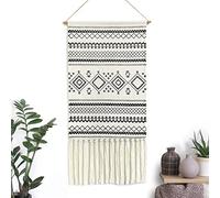 BMIDRUT Tapisserie murale tissée en macramé - Décoration d'intérieur bohème - Toile de fond pour appartement, dortoir, porte - 50 x 85 cm (C3)