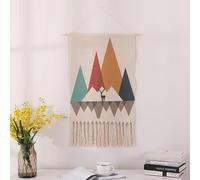 BMIDRUT Tapisserie murale tissée en macramé - Décoration murale bohème bohème pour maison, appartement, dortoir, toile de fond 50 x 85 cm