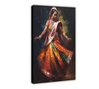 BMIQWAHG Impression sur toile Rajasthan, Inde - Décoration murale pour salon, chambre à coucher - 30 x 45 cm