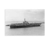BMIQWAHG Poster sur toile « The Indomitable Aircraft Carrier » - Décoration pour chambre à coucher, bureau, chambre - Cadeau - 30 x 45 cm