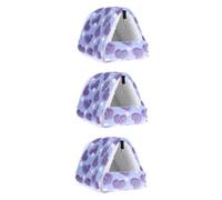 BMKGODN 3 pièces lit for Animaux de Compagnie Maison Petit cobayes nid hérisson cobaye Cage Accessoires Animal