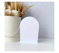 BMKGODN Arche de Miroir Blanc Vierge avec Support, Panneau Mariage for Cricut, Panneaux à Faire soi-même, Transparents(Silver,3pcs (1 3))