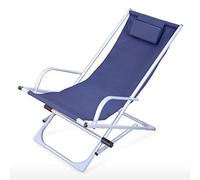 BMKGODN Chaise Pliante, Fauteuil inclinable Pliable for la Plage, Le Balcon, l'intérieur et l'extérieur, idéal for Les Pauses déjeuner ou Loisirs, 150 x 63 76 cm, Durable(Natural)