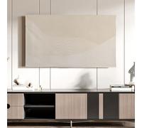 BMKGODN Couverture de télévision artistique à motifs géométriques, couverture murale LCD LED intérieure et extérieure, housse protection étanche solaire for écran(B,48in)