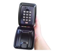 BMKGODN Grand Coffre-Fort à clés, Combinaison de 12 Chiffres, Mot Passe, boîte sécurité, Code clé réinitialisable, extérieur, Rangement résistante aux intempéries avec Couvercle(Black)