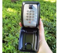 BMKGODN Grand Coffre-Fort à clés, Combinaison de 12 Chiffres, Mot Passe, boîte sécurité, Code clé réinitialisable, extérieur, Rangement résistante aux intempéries avec Couvercle(Grey)