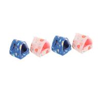 BMKGODN Nid de Hamster for Animaux Compagnie, 2 pièces, Maison Chaude for Chinchilla, nid Chaud for Cochon d'Inde, Grotte, lit for Petits(Ax2pcs,8X8X8cm)