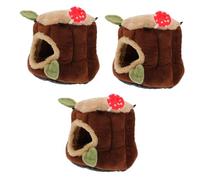 BMKGODN Nid de Lapin Nain en Coton, 3 pièces, Fourniture Chinchilla, cabane Chaude for Hamster, Petit nid for Animaux Compagnie, vêtements for Chaud(Ax3pcs)