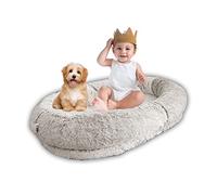 BMKGODN Peluche Grise for somnoler, Lavable en Machine, Luxueuse, Ergonomique, Mousse 3D Grise*90