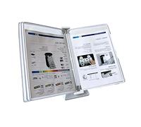 BMKGODN Présentoir de Catalogue, système référence Bureau Petit, 5 Panneaux, Peut contenir 10 Feuilles Papier A4, Guide d'opération Suspension Murale d'atelier d'usine(White)