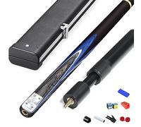 BMKGODN Queue de Billard 3/4, Version améliorée, Noire, 9,5 mm x 10