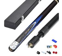 BMKGODN Queue de Billard 3/4, Version améliorée, Noire, 9,5 mm x 10