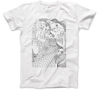 BMKP7712ER Gustav Klimt The Virgin (Maiden) 1913 Sketch T-Shirt Black Manches Courtes(Medium)