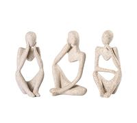 BMLCGJ Statue de penseur dorée - Sculpture d'art Abstrait - Figurines de Collection en résine dorée pour la Maison, Le Salon, Le Bureau, Une étagère - Excellente idée Cadeau (grès)
