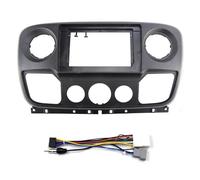 BMLGPGBCDW Façade Radio stéréo Cadre Kit Panneau Tableau De Bord Radio Fascia 10 Pouces 2 Din pour R&enault pour Master 2010+ Accessoires De Voiture Façade du Panneau Radio(Cadre et câble)