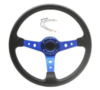 BMLGPGBCDW Palettes Changement Vitesse au Volant Volant Sport Universel 14 Pouces 350 Mm pour Drifting Racing(Bleu)